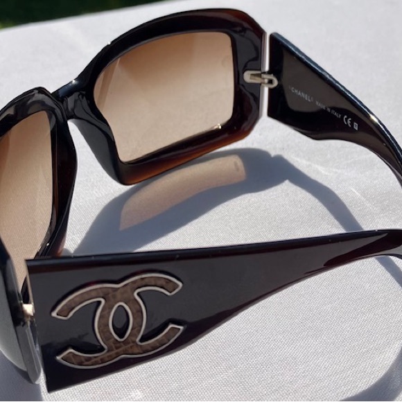 Vintage Chanel Brown Sunglasses 6022-Q c.538/13 - Picture 4 of 4